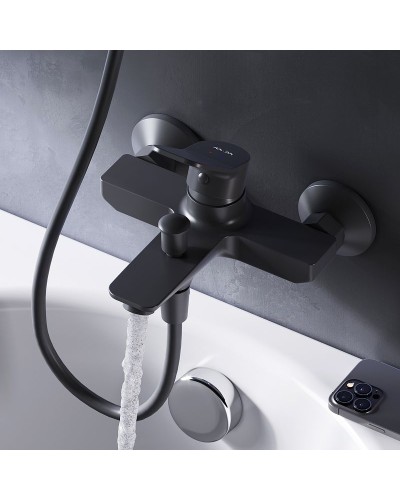 Смеситель для ванны AM.PM X-Joy F85A10022 Черный матовый