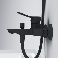 Смеситель для ванны AM.PM X-Joy F85A10022 Черный матовый