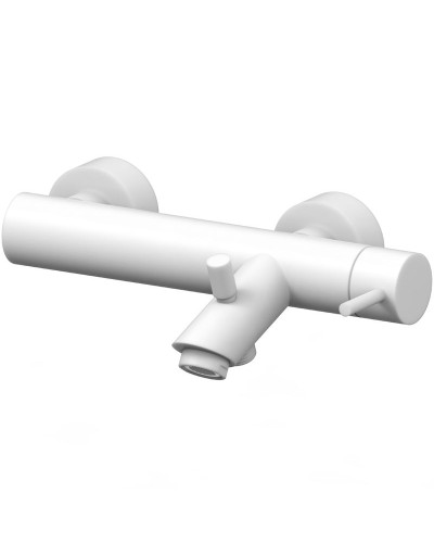 Смеситель для ванны Paffoni Light LIG022BO Белый матовый