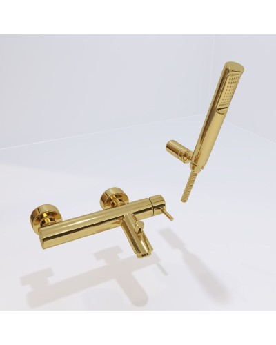 Смеситель для ванны Paffoni Light LIG023HG Золото