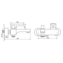 Смеситель для ванны Excellent Active ARAC.1005CR