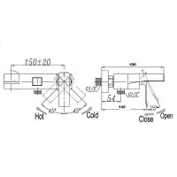 Смеситель для ванны Bronze de Luxe Grani TB980 Хром
