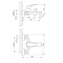 Смеситель для ванны Lemark Linara LM0414C Хром