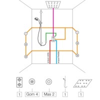 Смеситель для ванны Bossini Cube Z004203.030