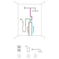 Смеситель для ванны Bossini Cube/3 Z004202.030