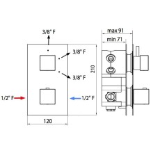 Термостат для ванны Bossini Cube Z004207.030