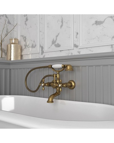 Смеситель для ванны Paini Liberty 17F3105KM Старая бронза