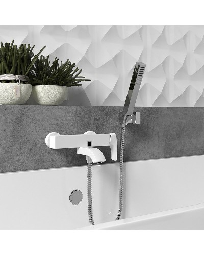 Смеситель для ванны Paini Lady 89BY105KM Белый Хром