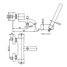 Смеситель для ванны Paini Lady 89OP105THKM Золото PVD
