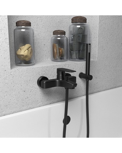 Смеситель для ванны Paini Nove 09PZ100 Черный матовый