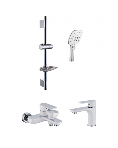 Набор для ванны 3 в 1 RIMERO RM6007WC (Белый/хром)