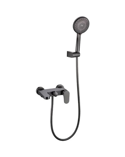 Смеситель для ванны Boheme Spectre 453-GM Оружейная сталь