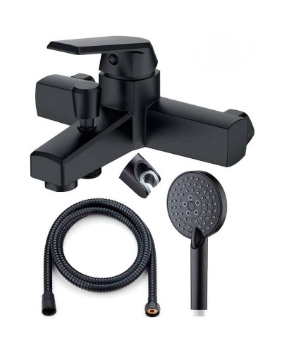 Смеситель для ванны Orange OneLife P02-300b Черный матовый