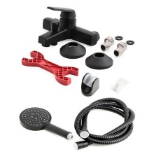 Смеситель для ванны Orange OneLife P02-300b Черный матовый