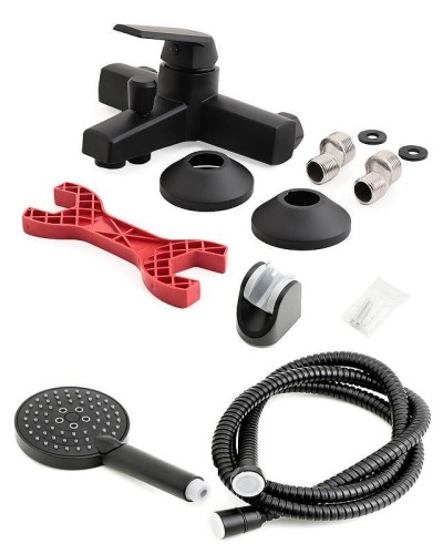 Смеситель для ванны Orange OneLife P02-300b Черный матовый