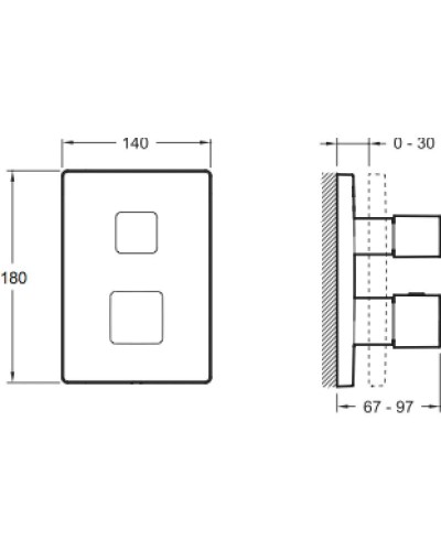 Термостат для ванны Jacob Delafon Modulo E75391-CP