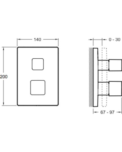 Термостат для ванны Jacob Delafon Modulo E98733-CP