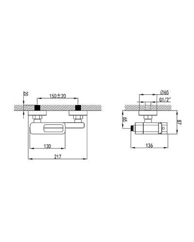 Смеситель для ванны Iddis Slide SLIBL00i02WA Черный
