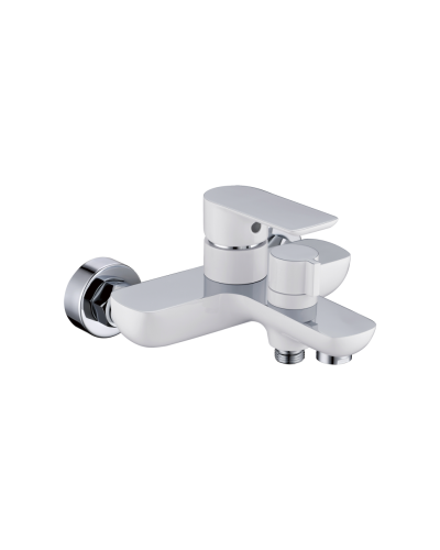 Смеситель для ванны с ручным душем RIMERO RM3070WC (Белый/Хром)