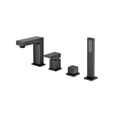 Смеситель на борт ванны RIMERO RM0808-4BL (Черный матовый)