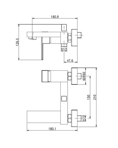 Смеситель для ванны Aquanet Blanco AF420-20W 261818 Белый матовый