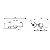 Термостат для ванны Oras Nova 7462X