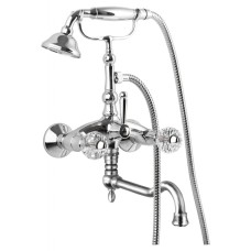 Смеситель для ванны с повортным изливом и ручным душем CEZARES ATLANTIS-VDF2-01-Sw/M