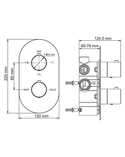Термостат для ванны WasserKRAFT Berkel 4844