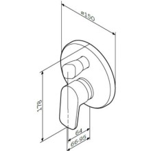 Смеситель для ванны Am.Pm Spirit F7085000