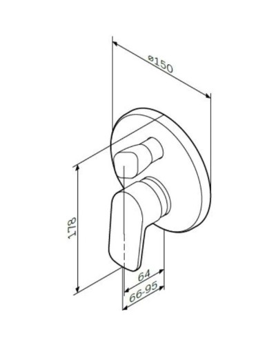 Смеситель для ванны Am.Pm Spirit F7085000