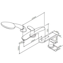 Смеситель на борт ванны Am.Pm Like F8001300