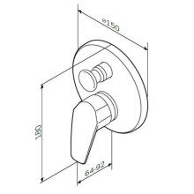 Смеситель для ванны Am.Pm Gem F9085000