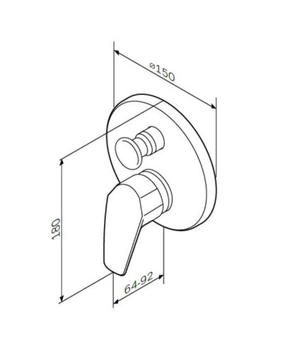 Смеситель для ванны Am.Pm Gem F9085000