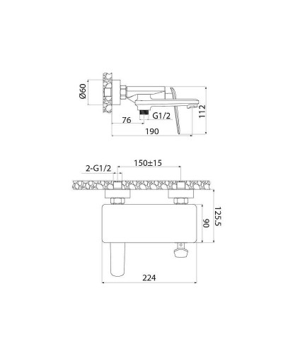 Смеситель для ванны Iddis Dash DASSB00i02WA Хром