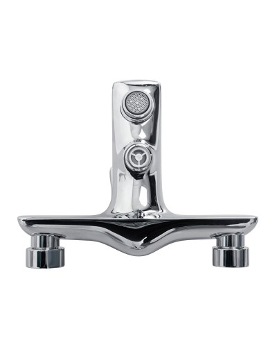 Смеситель для ванны и душа в комплекте с ручным душем, шлангом и держателем BelBagno MARINO-VASM-CRM