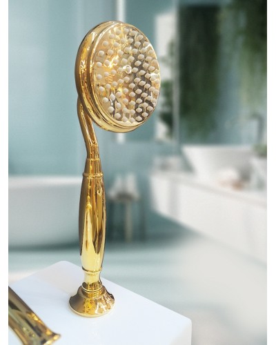 Смеситель на борт ванны с душем AltroBagno Beatrice 020103 Or