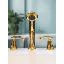 Смеситель на борт ванны с душем AltroBagno Beatrice 020103 Or