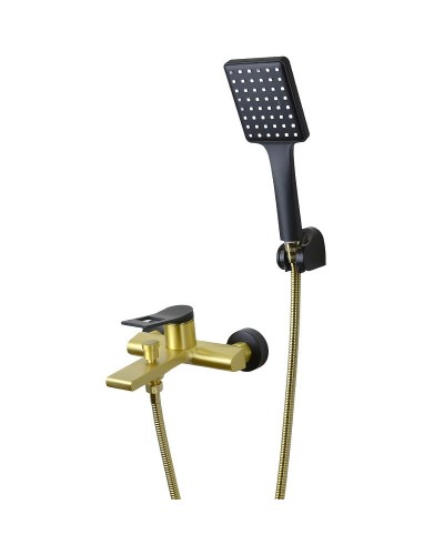 Смеситель для ванны Bronze de Luxe Element EL03GB Золото Черный матовый