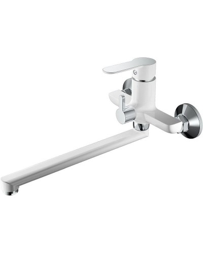 Смеситель для ванны Haiba HB22557-8 универсальный Белый Хром