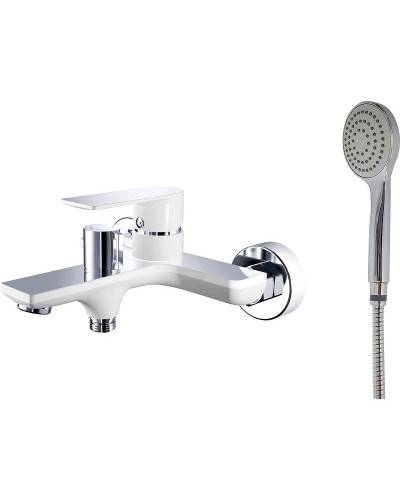 Смеситель для ванны Haiba HB60505-8 Белый Хром