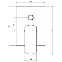 Смеситель для ванны Cezares FLORIAN-VDIM-01