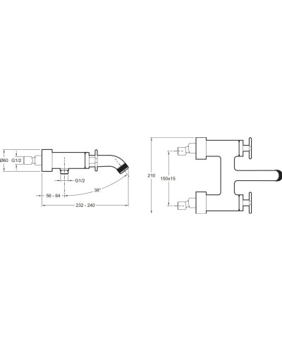 Термостат для ванны Jacob Delafon Nouvelle Vague E78350-CAT