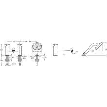 Смеситель на борт ванны Jacob Delafon Nouvelle Vague E78343-CAT