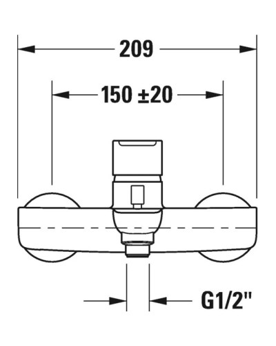 Смеситель для ванны Duravit B.1 B15230000010