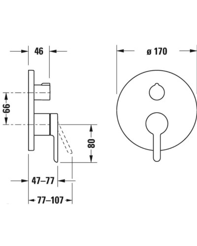 Смеситель для ванны Duravit C.1 C14210012010
