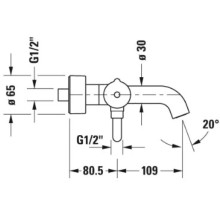 Термостат для ванны Duravit C.1 C15220000010