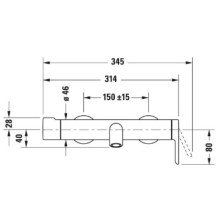 Термостат для ванны Duravit C.1 C15220000010
