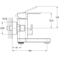 Смеситель для ванны G.Lauf NEB3-A123