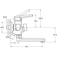 Смеситель для ванны G.Lauf LOF3-A033