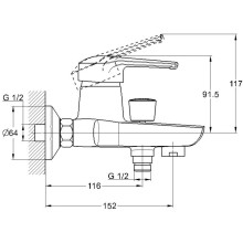 Смеситель для ванны G.Lauf LWZ3-A182